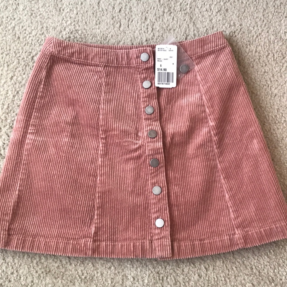 Blush Pink Corduroy mini skirt 💕🌸